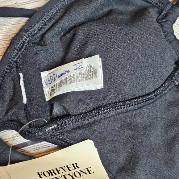 NWT Forever 21 Black Monokini Medium - Picture 4 of 4